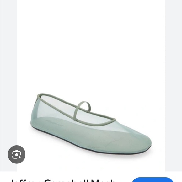 Jeffrey Campbell Mesh Mary Jane Flat Swan Lake mint  US 6 ( it has spots) - Picture 4 of 14